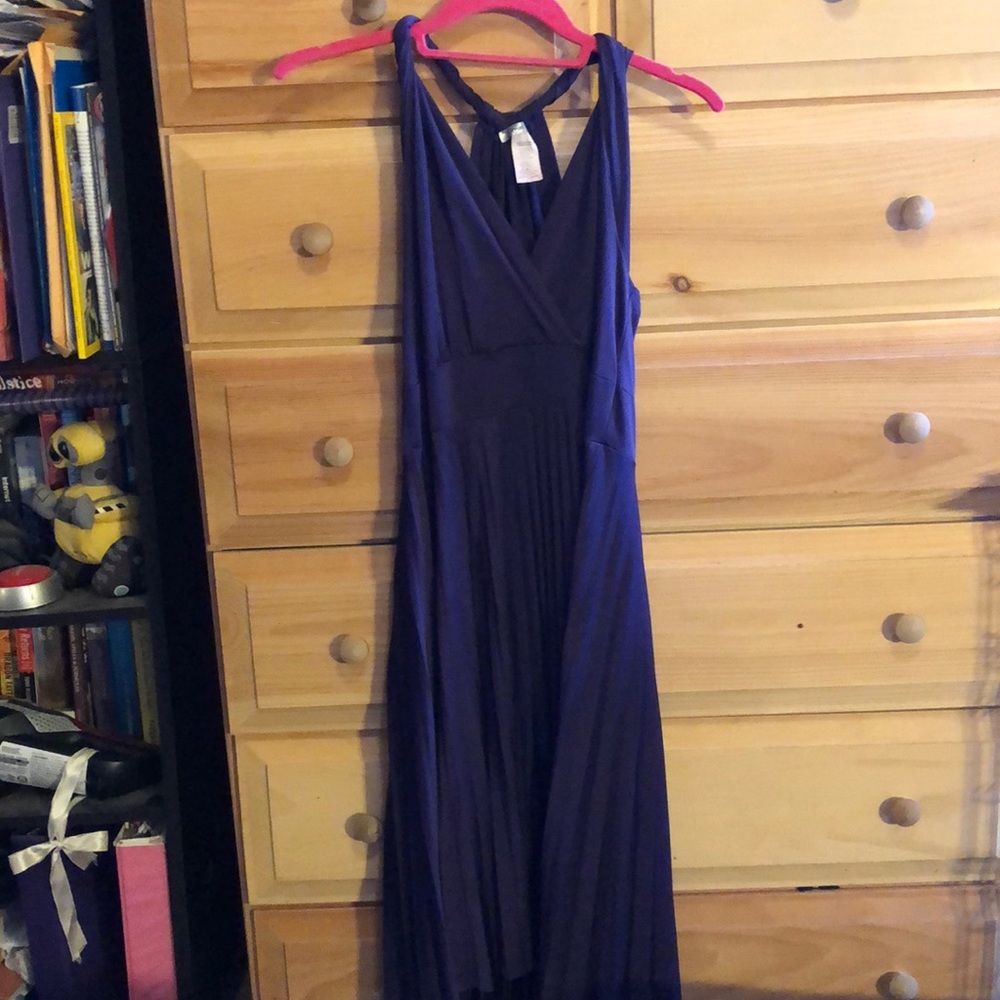 Racer back tank deep purple dress